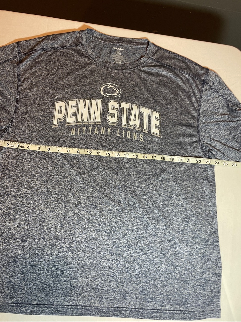 Pro Edge Penn State Nittany Lions Heather Navy Short Sleeve Tee - Picture 2 of 5
